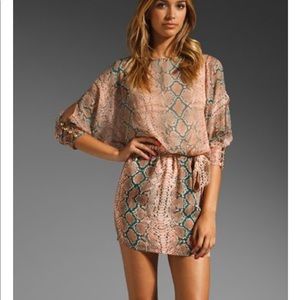 Karina Grimaldi pyton print mini dress